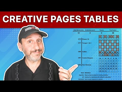 10 Creative Uses For Tables In Pages