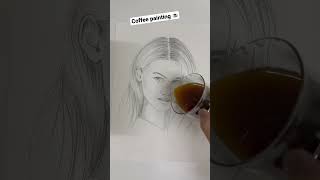 Coffee painting #coffeepainting #painting #art #artist #drawing #painting #sketch