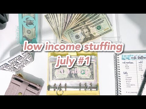 cash envelope stuffing | july #1 low income stuffing