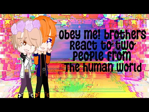 Obey me! Brothers react to two people from the human world | as Izuku Midoriya  & Denki Kaminari