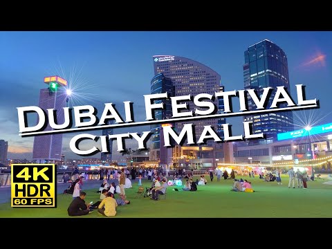 Dubai Festival City Mall 🇦🇪 Shops , Shopping mall tour in 4K 60fps 💖 The best places 👀 Walking tour