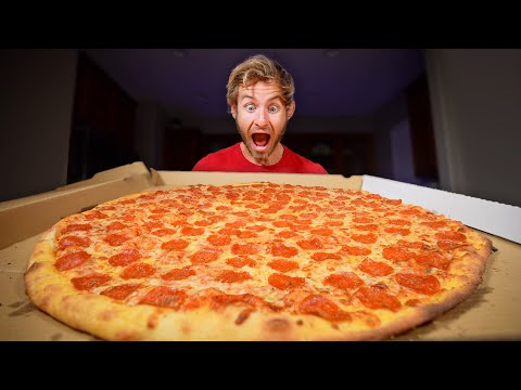 Eating The BIGGEST PIZZA I Could Find In My City!