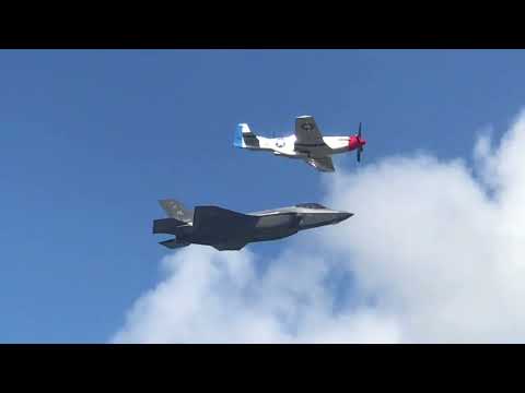 F-35A Lightning II Demo & Heritage Flight - Orlando Airshow 2023