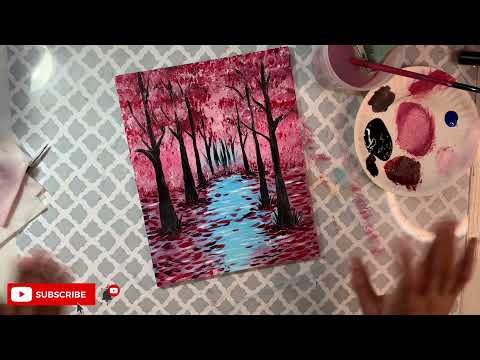 Soothing and Relaxing Painting Demo / Acrylic Painting Relaxing tutorial - #3