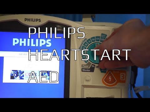 Manual use of a Phillips Heartstart AED