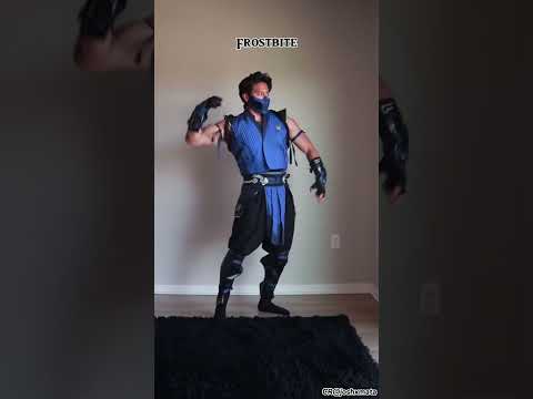 Mortal Kombat Sub-Zero Bleu Tenue Homme Cosplay Costume #mortalkombat #subzero #cosplay