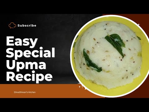 Simple and Easy Upma Recipe.