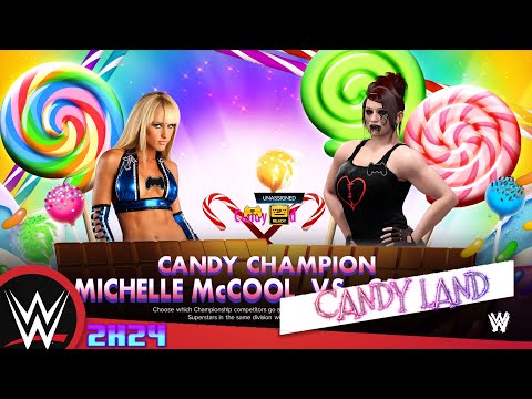 WWE 2k24 Candy Land Universe - Michelle Mccool VS Candle