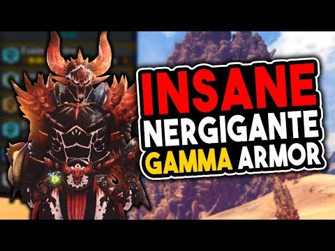 New Nergigante Gamma Armor Set Is STRONG - Monster Hunter World Nergigante Y Armor Set Review [MHW]