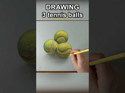 How to draw tennis ball #art #marcellobarenghi