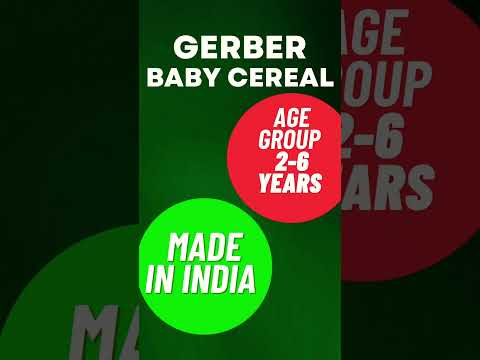 Gerber Baby Cereal Flavors #youtubeshorts #ytshorts #gerber