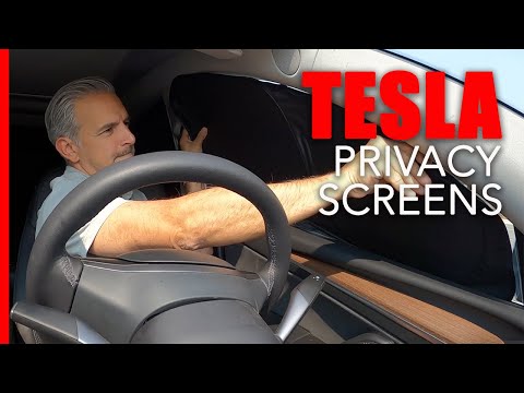 Tesla Model Y Camping Window Privacy Sunshades