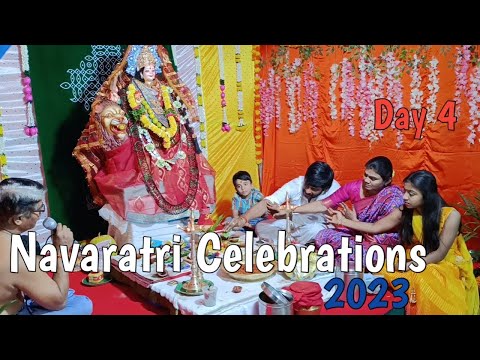 Navaratri Celebrations| Durga Mata day 4| Sri Mahalaxmi Devi alankarana | light red color