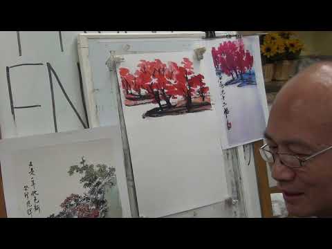 The Last Class of Chinese Landscape Painting Class with Henry Li at Joslyn Center Summer 2024 (2/2)