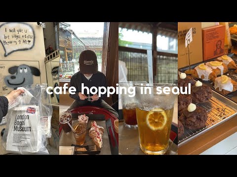 KOREA VLOG 💌 cafe hopping in anguk, seoul | cafe onion, layered, knotted & London bagel museum