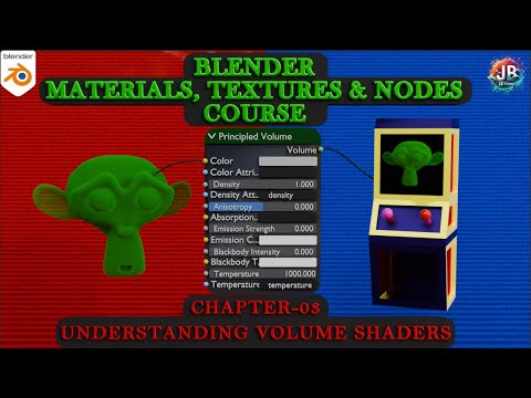 Blender Materials, Textures & Nodes Course:Chapter-3: Understanding Volume Shaders #blender #b3d #3d