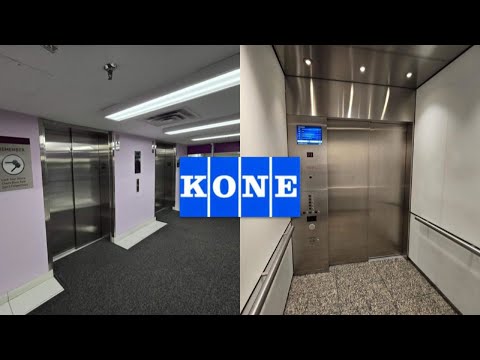 RARE VOICES! KONE EcoSpace parking elevators at 25 York St in Toronto ON