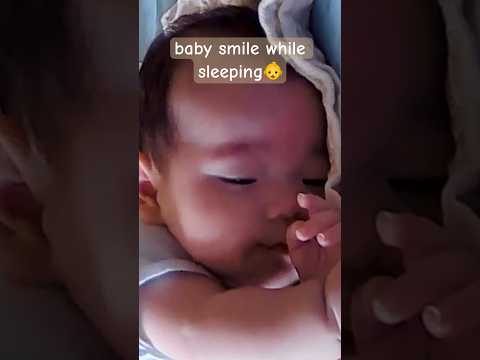 baby smile while sleeping👶 so cute🥰 #shorts #baby #sleep #smile #cute #赤ちゃん