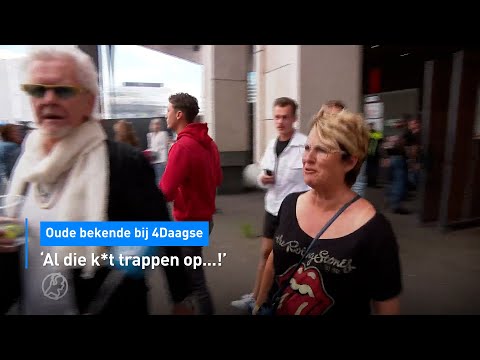 Oude bekende! 😂 Woeste Rolling Stones fan op Nijmeegse 4Daagse | Hart van Nederland