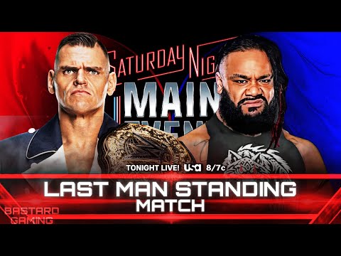 WWE 2K24 | Gunther VS Jacob Fatu - Last Man Standing Match | Saturday Night Main Event