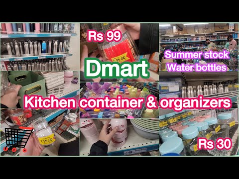 Dmart store tour latest video/Summer offers and stock/kitchen item/containers/organizers/grocery