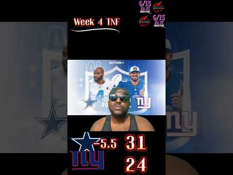 NFL TNF Prediction Cowboys vs Giants. #NFL #Dallas #Cowboys #newyork #Giants #Football #Prediction