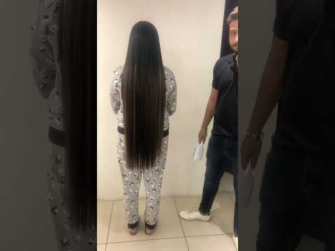 Long long hair 🤗 #shorts #longhair #trending #hairstyle #viralvideo