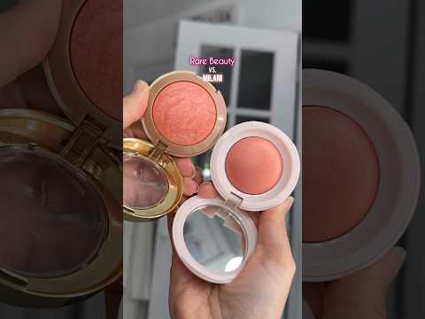 Rare Beauty Powder Blush Dupe?! #shorts #comparison #dupes #rarebeauty #newmakeup