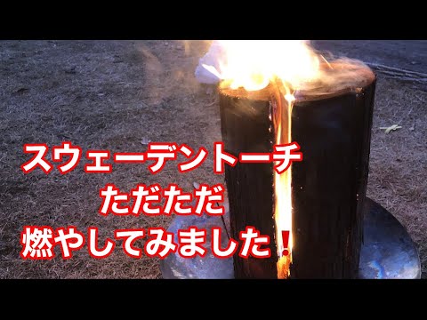 [ スウェーデントーチ ]   燃やしてみました！