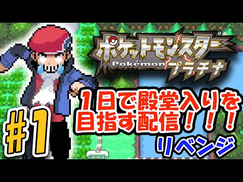 ポケットモンスタープラチナは１日で殿堂入りできるって遠い親戚が言ってた気がする。リベンジ#1