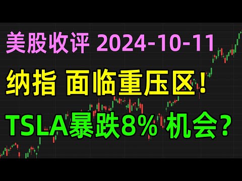 美股收评1011，纳指临近重压区！TSLA暴跌8%，机会？