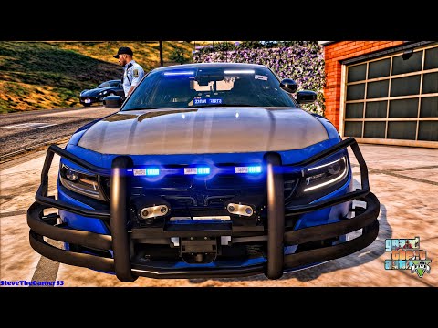 Playing GTA 5 As A POLICE OFFICER Highway Patrol|| GSP|| GTA 5 Mod| 4K