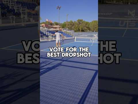 Which dropshot is the winner? 🔥💪 #tennis #dropshots #tenniscoach #tennislove