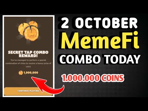 MEMEFI SECRET COMBO TODAY 2 OCTOBER 2024 | MEMEFI DAILY COMBO | MEMEFI COMBO TODAY | MEMEFI COMBO