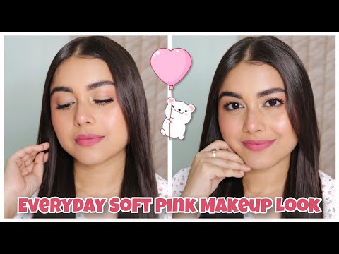 Everyday Soft Pink Makeup Look 💗