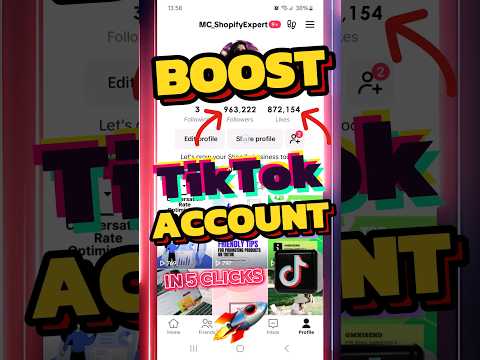 Boost TikTok Account #tiktok #capcut #shorts