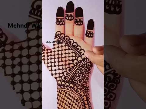 Very Easy Simple Full Hand Mehndi Design #mehndi #easymehndi #youtubeshorts #shorts #viral