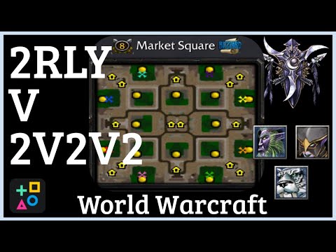 ⬜🏹Market Square [2v2v2v2] - Orc & Night Elf vs. Many - Lym POV