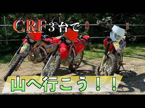 まったりCRF125f3台で山遊び