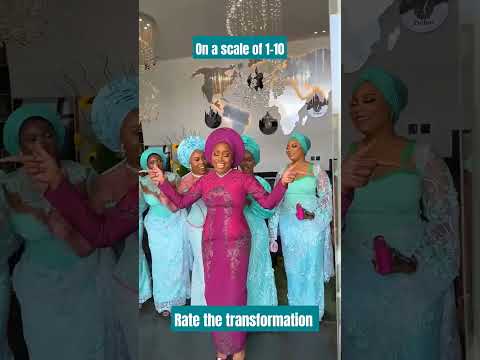 Watch her bridal squad transform #weddingtransformation #wedding #bridal #asoebi #bridesmaids #love