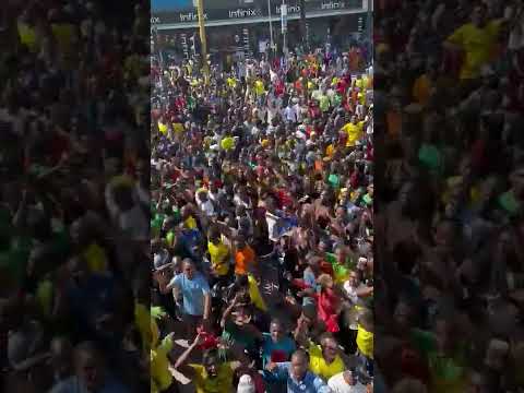 Tanzania Champions Yanga Africans Trophy Parade in Dar Es Salaam.