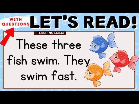 LET'S READ! | READING COMPREHENSION | PRACTICE READING SIMPLE ENGLISH FOR KIDS | TEACHING MAMA