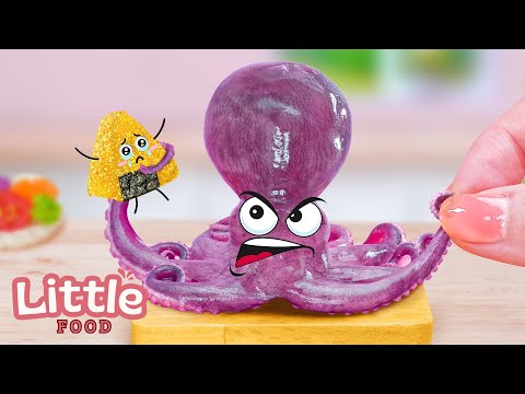 Seafood Recipes 🐙 Secret Octopus Sushi Recipe | Delicious Seafood Dishes 🍛 Little Food Cooking