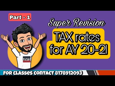 Income Tax Super Revision | L3 Tax Rates | CMA inter , CA inter July/Aug 2021 Exams