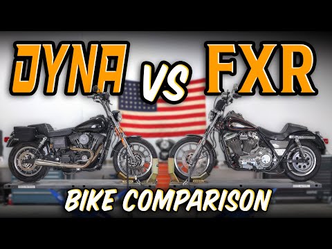 Harley Davidson Dyna (FXDX) VS FXRS - Thrashin Supply Bike Comparison