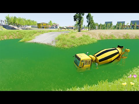 Mobil vs Deep Water #15 - BeamNG Drive