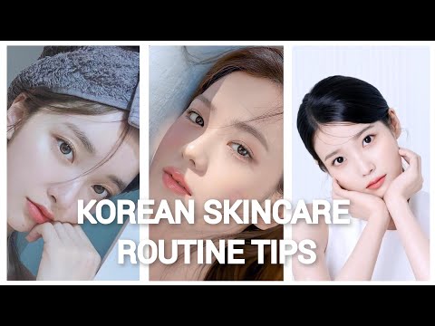 KOREAN SKINCARE ROUTINE TIPS 💗✨#glowingskin #koreanskincare