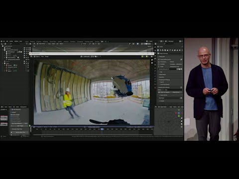 Blending in architectural design and on construction site — Blender Conference 2024