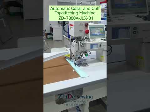 How to make the collar and cuff topstitching neat, nice, standardized?Our Auto  Machine can help you