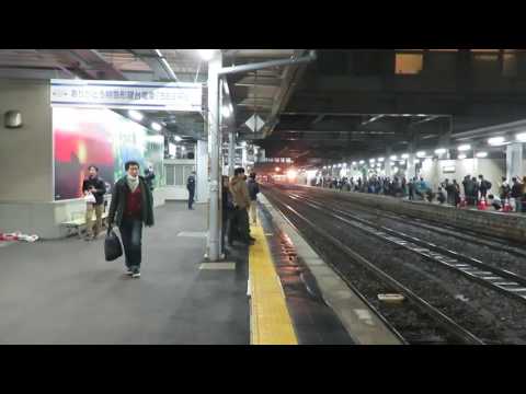 583系ラストラン秋田駅入線